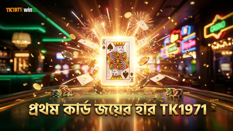 প্রথম কার্ড ড্র এর জয়ের হার TK1971 বিশ্লেষণ করে।