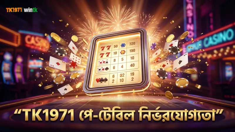TK1971 এর পে-টেবিল নিশ্চিত করে খেলার সঠিকতা বজায় রাখে