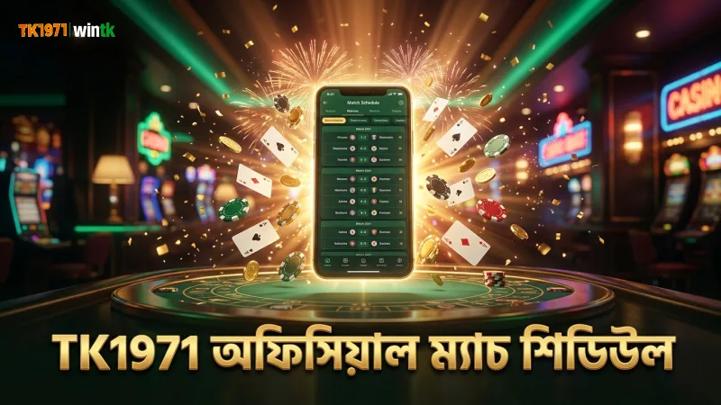 TK1971 এর অফিসিয়াল ম্যাচ শিডিউল ব্যবহার করে সঠিক সময়ে বেটিং করুন।