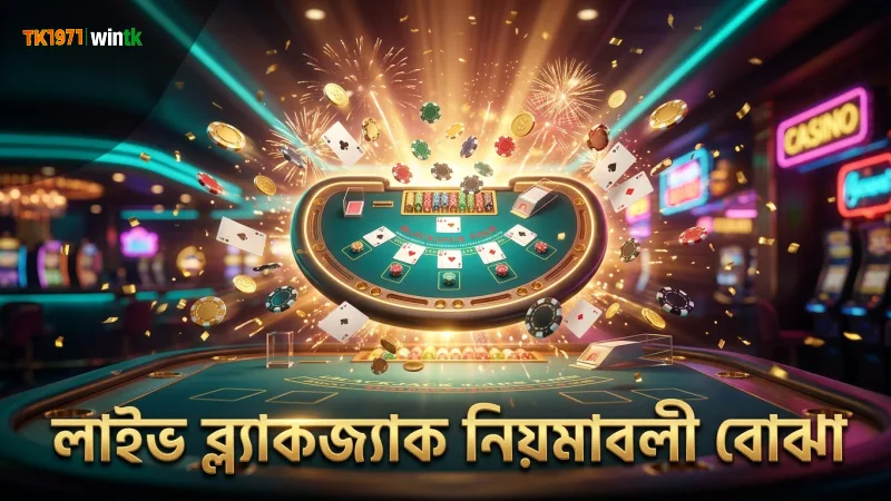 লাইভ ব্ল্যাকজ্যাকের বেসিক নিয়মাবলী বুঝতে সাহায্য করুন