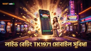 লাইভ বেটিংয়ে TK1971 মোবাইল প্ল্যাটফর্মের সুবিধা।